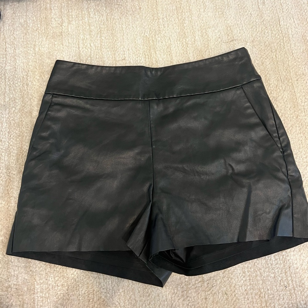 Express black mini shorts